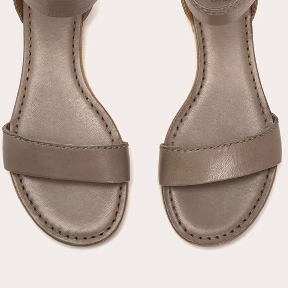 FRYE Caslon Ankle Zip Sandal, size 8.5, Gray. - Picture 5 of 5